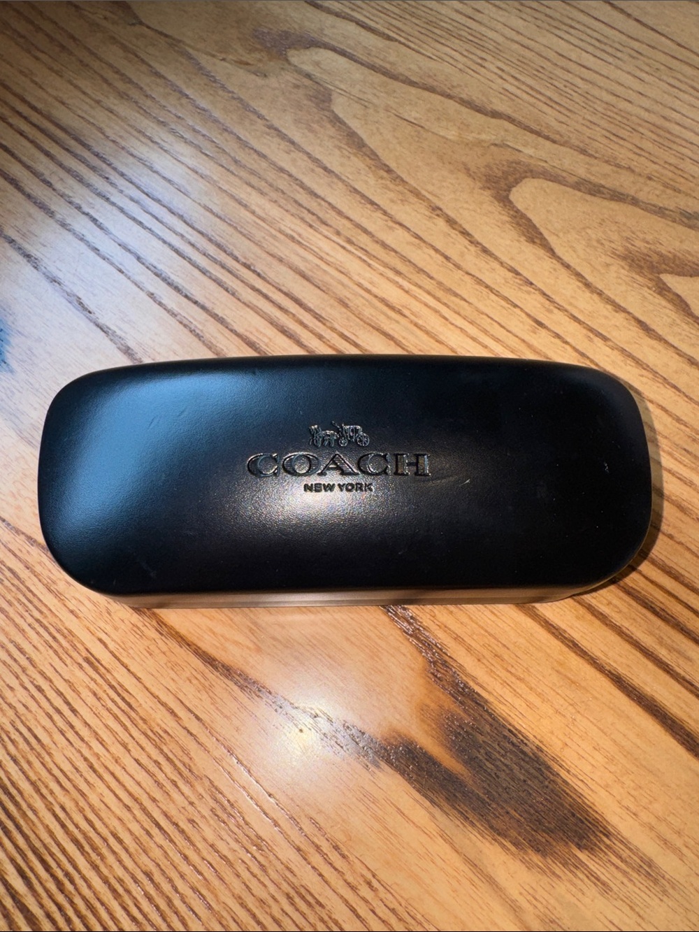 Coach Black Logo Hard Shell Eyewear Case